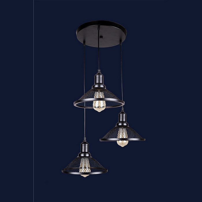 Люстри світильники Levistella 907009F-3 BK (300)