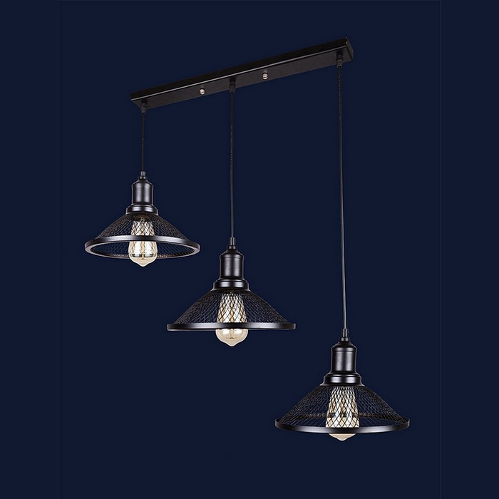 Люстри світильники Levistella 907009F-3 BK (500)