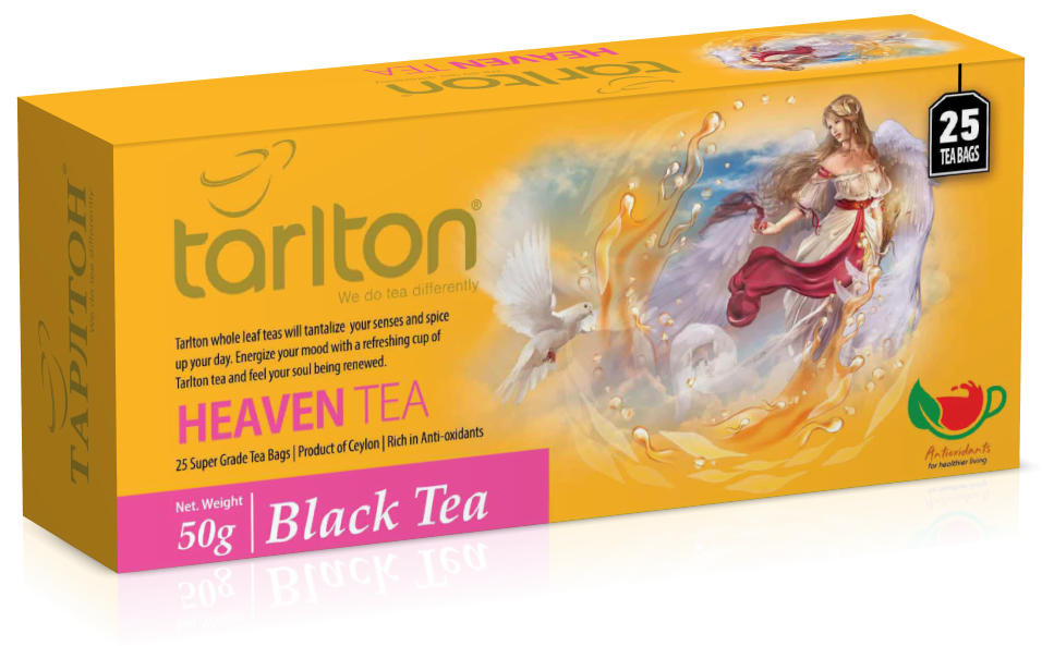 Чай чорний пакетований Тарлтон Heaven Tea зі смаком ягід асаї 25 пак х 2 г, фото 1