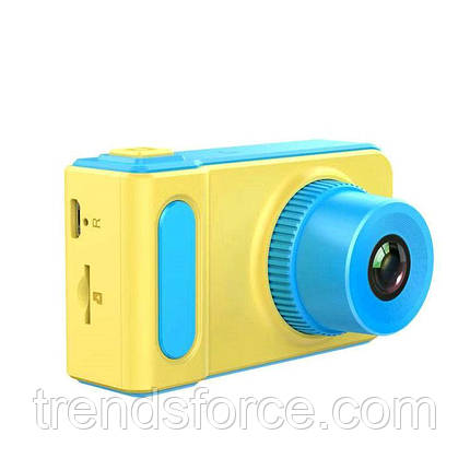 Дитячий фотоапарат із записуванням відео та з кольоровим екраном dvr baby camera V7 блакитний 150042, фото 1