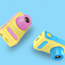 Дитячий фотоапарат із записуванням відео та з кольоровим екраном dvr baby camera V7 блакитний 150042, фото 4