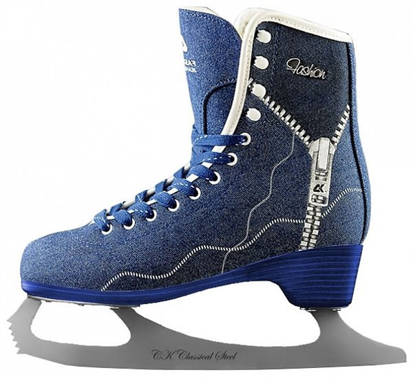 Фігурні ковзани Спортивна колекція Fashion Lux Jeans p. 37 Blue