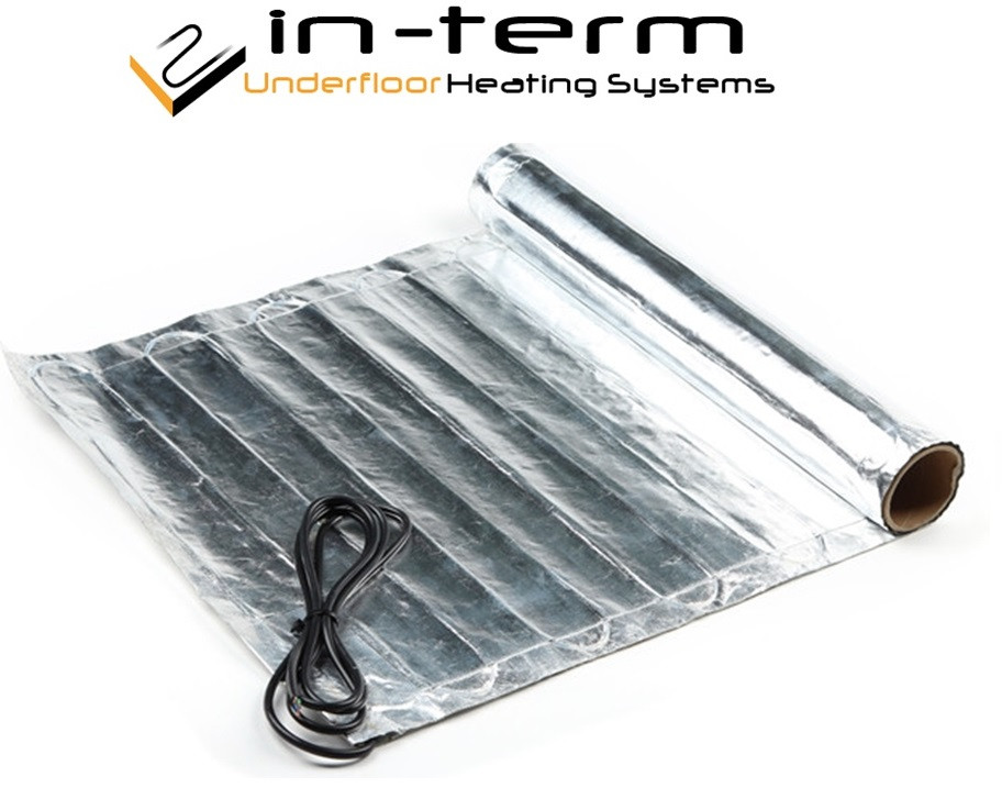 Алюмінієвий нагрівальний мат під ламінат IN-THERM AFMAT 1,0 м2 / 150 Вт (Корея)