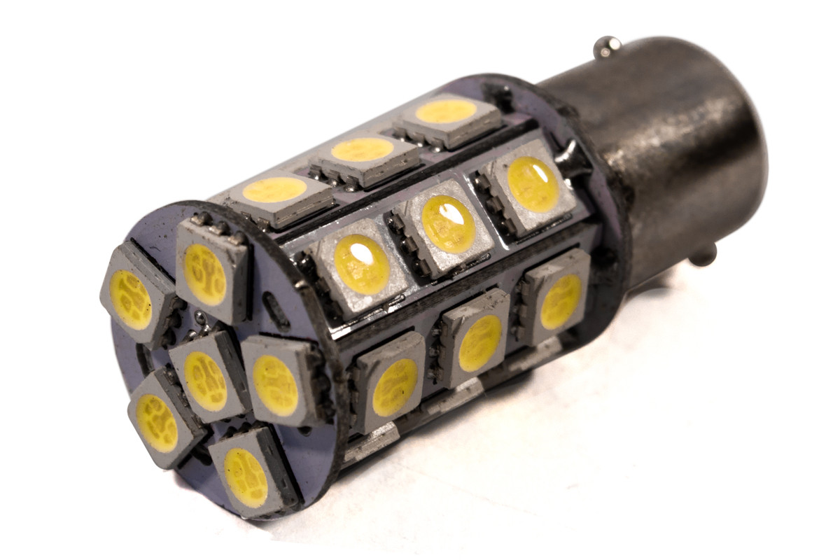 Світлодіодна лампа AllLight T25/5 27 діодів 5050 1157 BA15S 12V