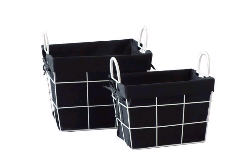 Кошик для зберігання металевий із ручками Handy Home TG-03