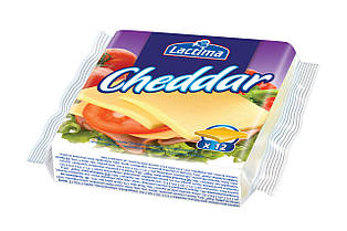 Сир плавлений нарізаний Lactima Чеддер , 130 гр