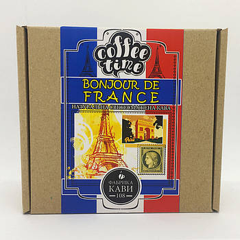 Подарунковий набір "Привіт з франції" чай, кава шоколад