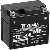 Мото акумулятор Yuasa 4 Ah/12V MF VRLA Battery AGM (сухозаряжений) (YTX5L-BS)