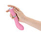 Розкішний вібратор для точки G PILLOW TALK — Sassy Pink з кристалом Сваровскі, 19,8х3,8 см., фото 3