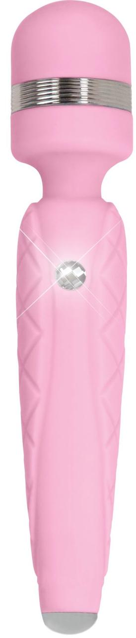Розкішний вібромасажер PILLOW TALK — Cheeky Pink з кристалом Сваровскі, 20,6х3,9 см.