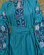 Вишита сукня в стилі бохо "Глорія" бірюза, фото 2