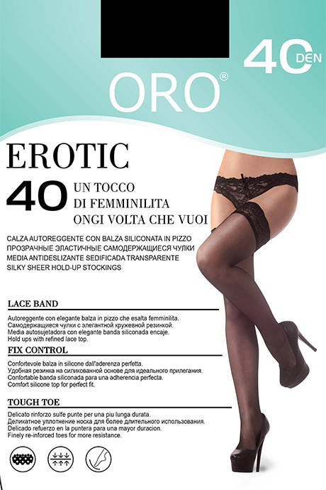 

Чулки Oro Erotic 40 den, Черный