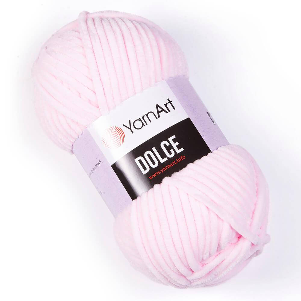 

Пряжа плюшевая YarnArt Dolce 750 светлый розовый (Ярнарт Дольче)