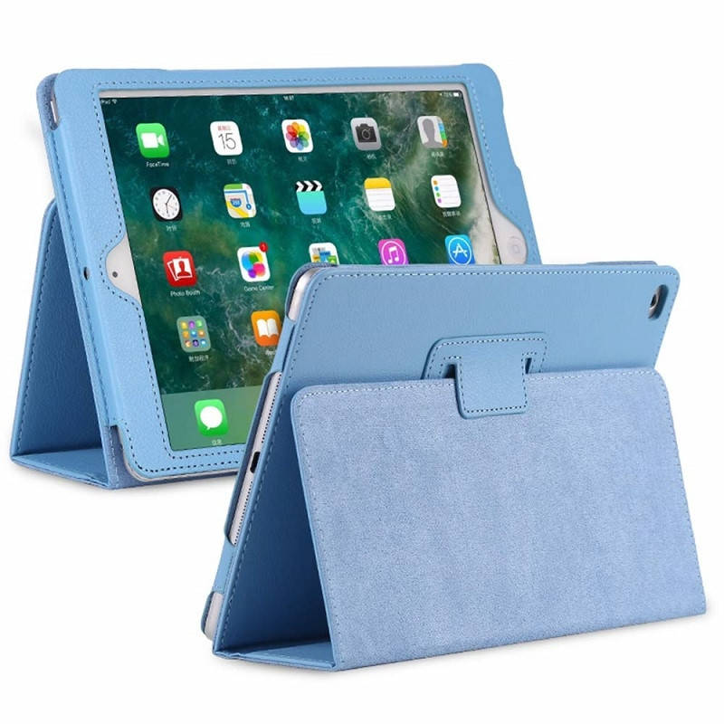 

Чехол книжка iPad Mini 1/2/3 New Leather Light Blue (Айпад Мини 1 2 3), Черный