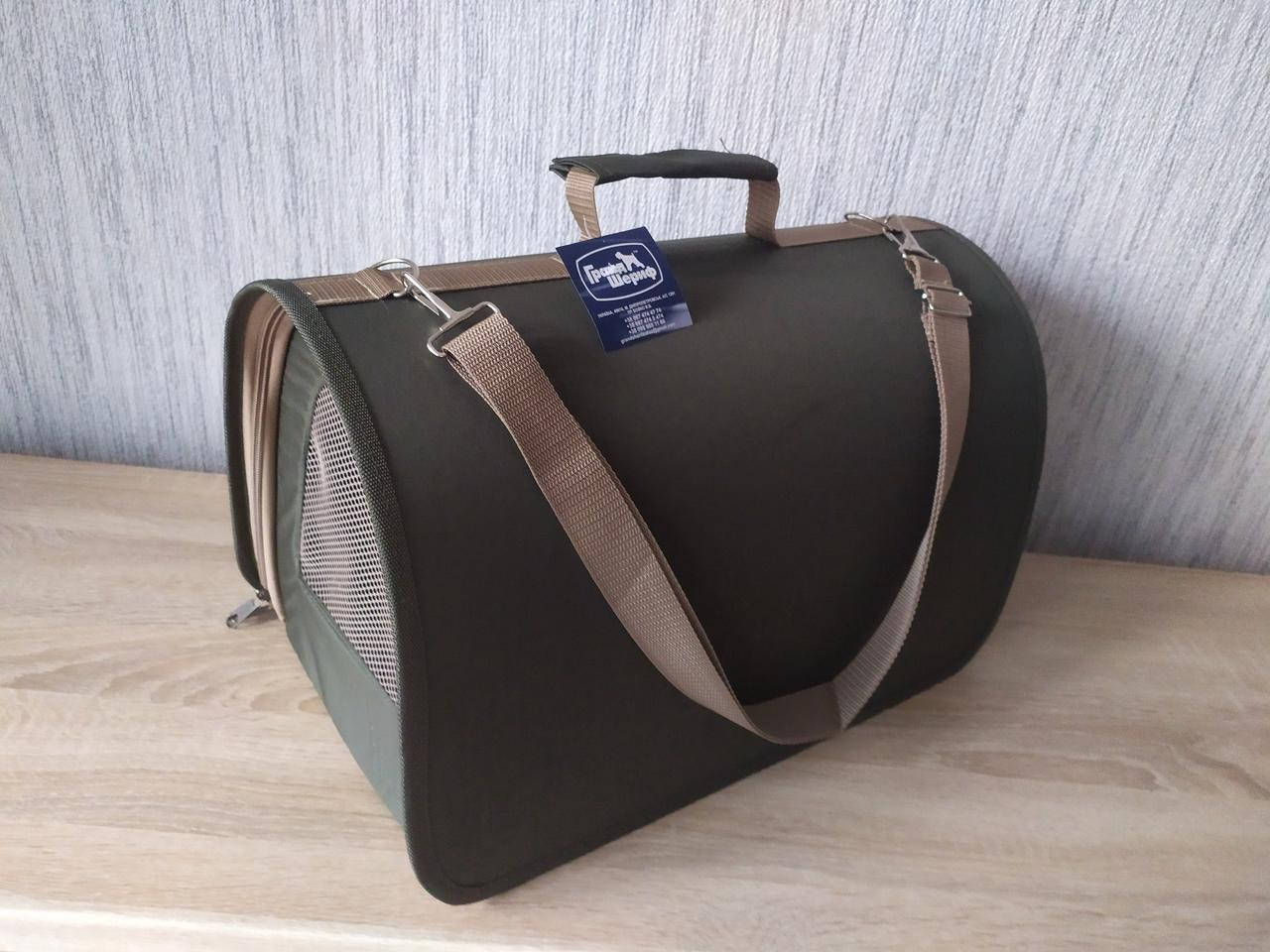 

Сумка-переноска (тоннель) размер 3 большая 40,5х26х30,5см, оливковая, Зелёный