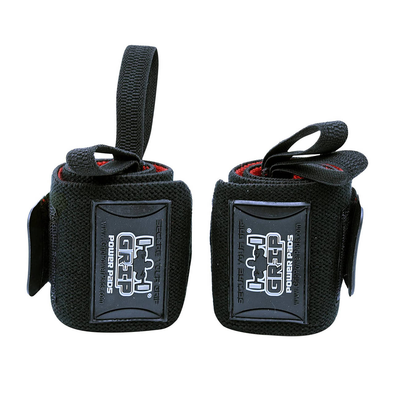 

Кистевые бинты Grip Power Pads Wrist Wraps Black (33 см, две петли)