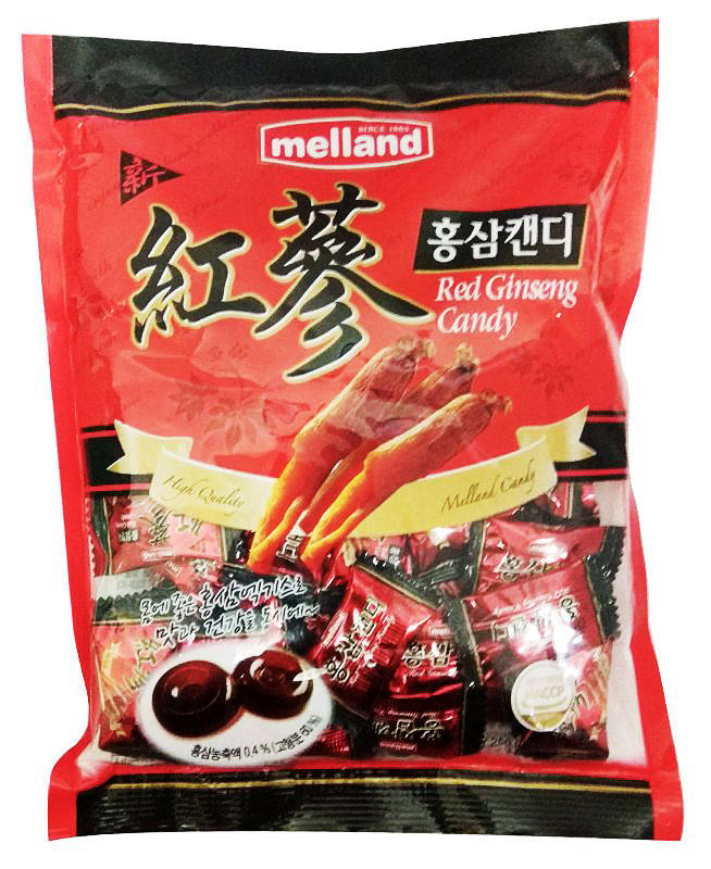 

Карамель со вкусом красного женьшеня, 250 г, ТМ Melland, Южная Корея