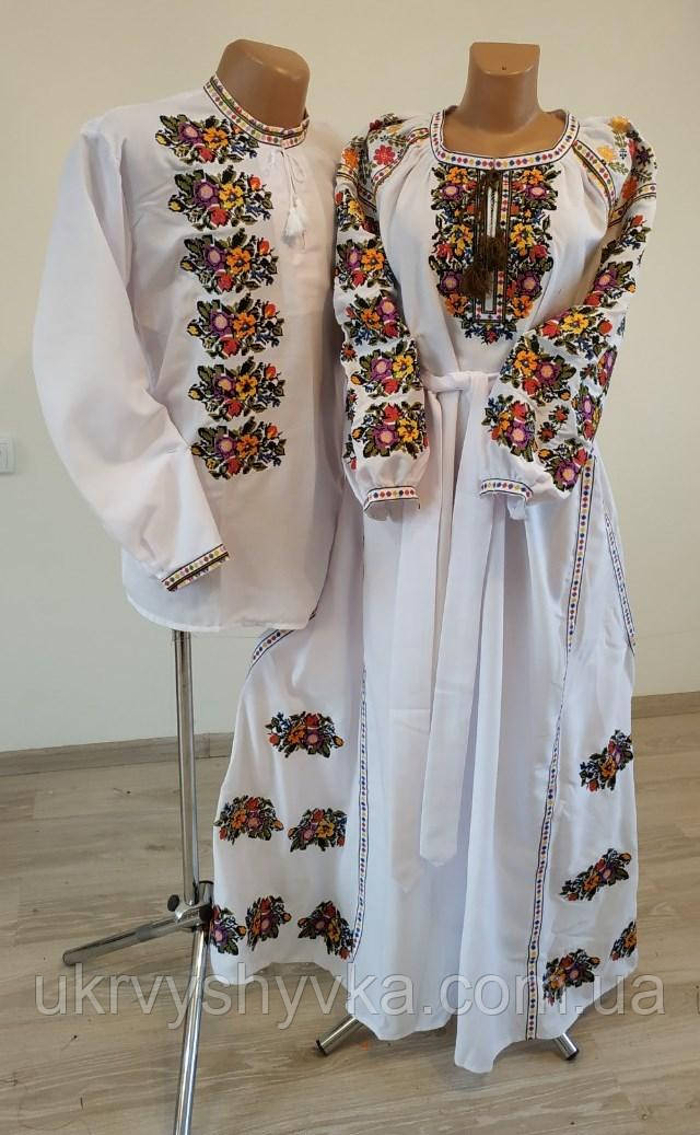 Чоловіча вишиванка та жіноче плаття "Королівські"