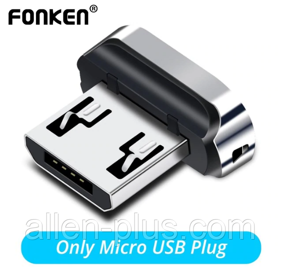 Конектор microUSB FONKEN для магнітних кабелів FONKEN, WSKEN, FLOVEME