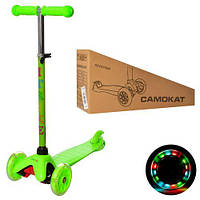 Самокат триколісний ITrike MINI BB 3-013-4-GR, освітлення коліс ХІТ ПРОДАЖ, 3-колісний