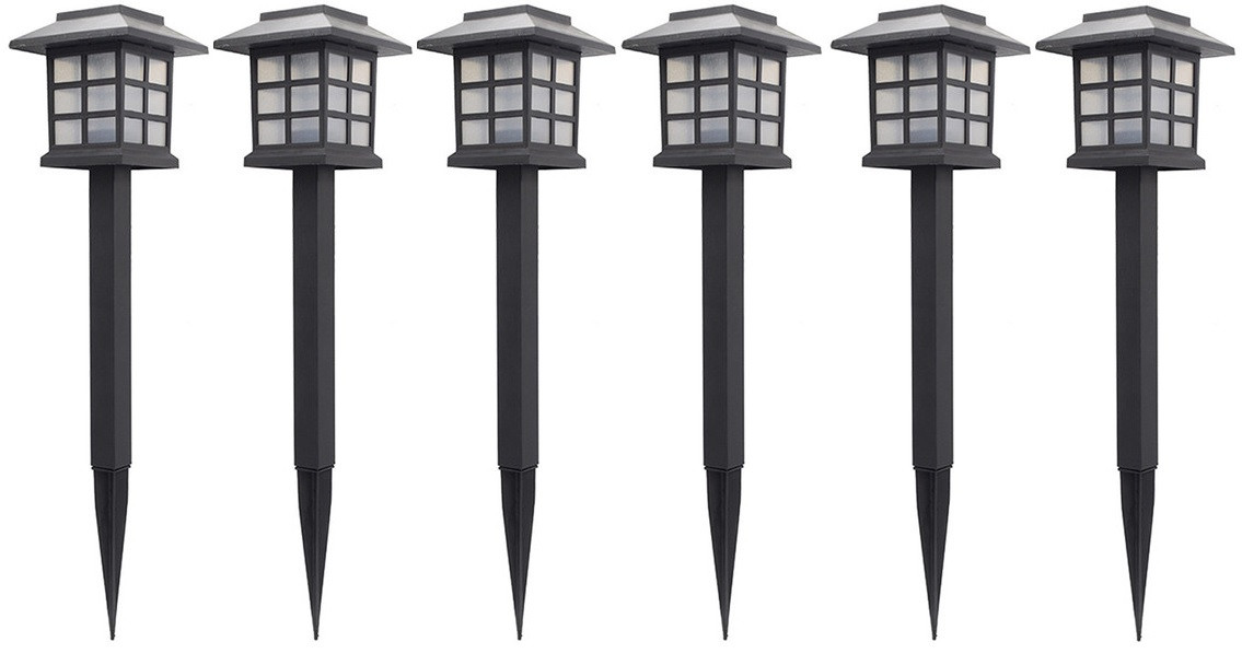 Світильники садові на сонячній батареї набір 6 шт.