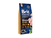 Сухий корм для собак Brit Premium Adult M 15 кг
