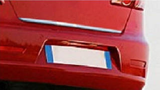 Хром накладка нижньої крайки багажника Honda civic (2007- 2011) (хонда цивік), неірж.