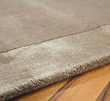 Комбіновані килими з вовни та віскози бежеві, фото 5