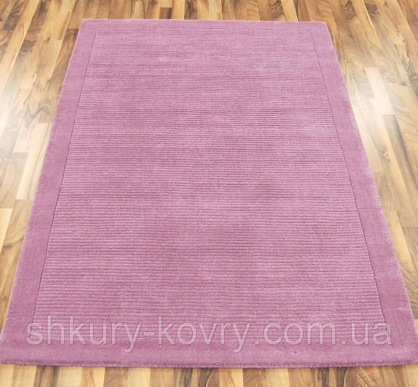 Однотонний вовняний килим з Індії