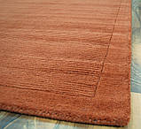 Жовтогарячий килим, вовняна жовтогаряча доріжка, фото 4