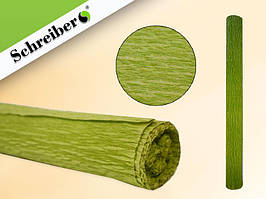 Папір креповий Schreiber 50х200 см, ОЛІВКОВИЙ