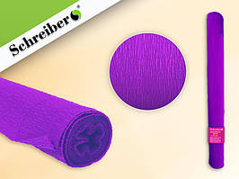 Папір креповий Schreiber 50х200 см, ЯРКО-СІРЕНОВИЙ