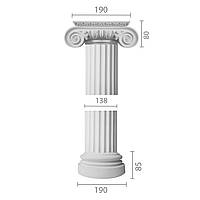 Колонна из гипса, гипсовая колонна ка-37 (1/2)