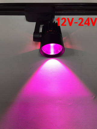 Трековий світлодіодний фітосвітильник SL-4003F 10W 12-24V DC (full spectrum led) чорний Код.59582, фото 1