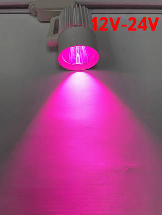 Трековий світлодіодний фітосвітильник SL-4003F 20W 12-24V DC (full spectrum led) білий Код.59579, фото 1