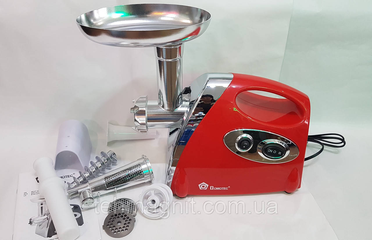 Електрична м'ясорубка соковичавниця Domotec MS-2019R