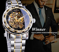 Мужские наручные механические часы Skeleton Winner Luxury