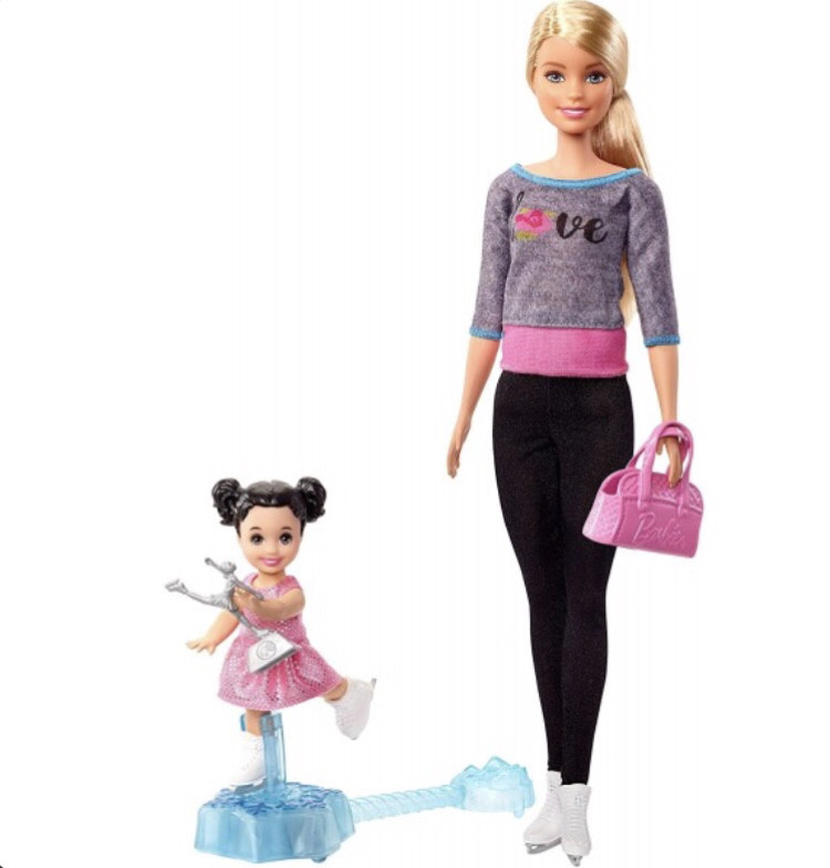 Барбі Тренер по фігурному катанню — Barbie Ice Skating Coach Doll&Playset