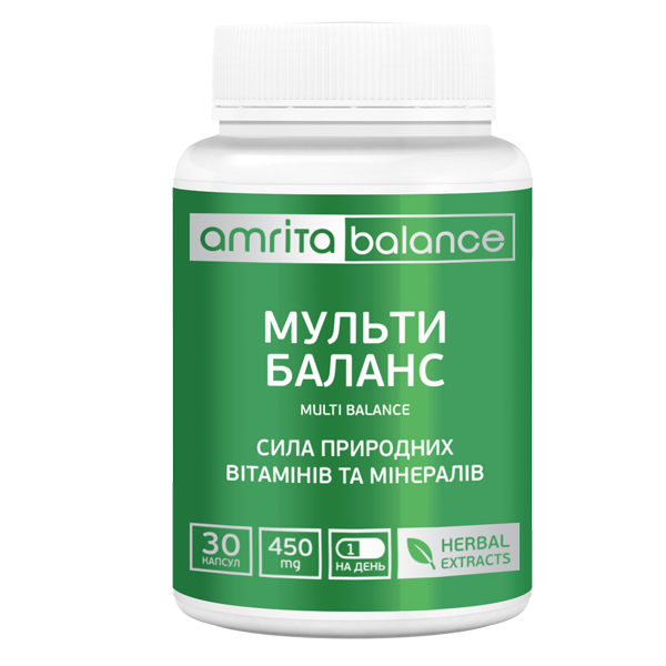 Мульти Баланс + бурштинова кислота, 30 капс., фото 1