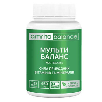 Мульти Баланс + бурштинова кислота, 30 капс.