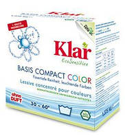 Органический стиральный порошок для цветных тканей с экстрактом мыльного ореха Klar. Для 30°- 60°. 1,375 кг.
