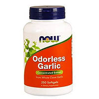 Odorless Garlic NOW, 250 капсул