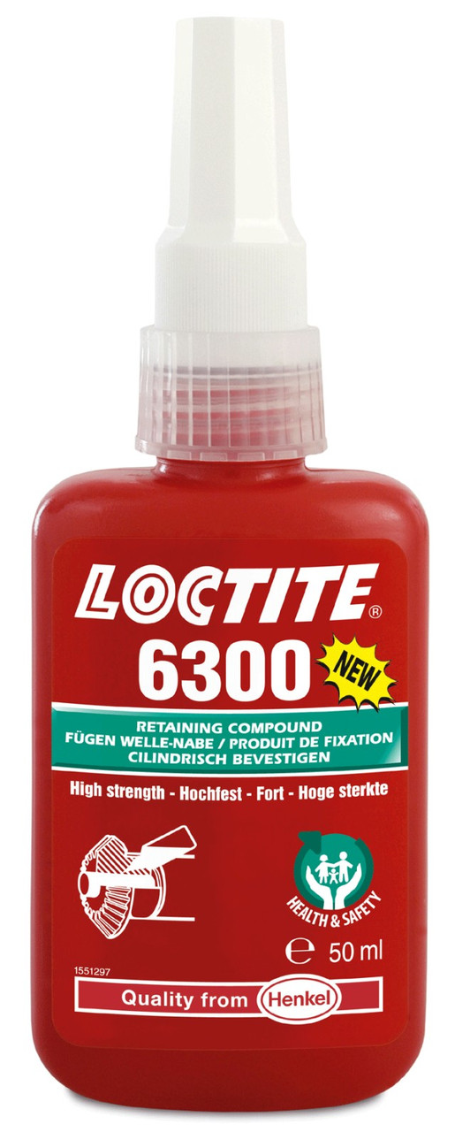 Фіксатор вал-втулковий високоміцний Loctite 6300 H&S, 50 мл