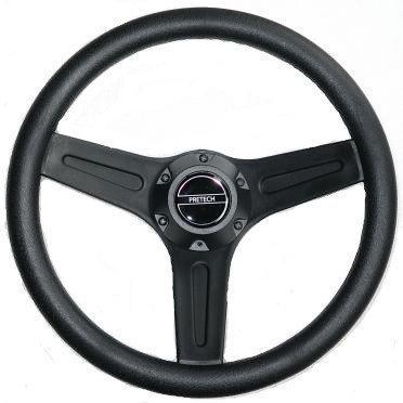 Лодочний Кермо Pretech 320mm чорний для катерів та човнів, фото 1