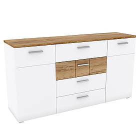 Комод B 2Д4Ш у вітальню Candy Дуб Крафт Табако/ Білий Матовий Blonski