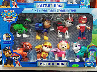 Paw Patrol Щенячий патруль 8 персонажів із Еверестом.