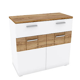 Комод C 2Д1Ш у вітальню Candy Дуб Крафт Табако/ Білий Матовий Blonski