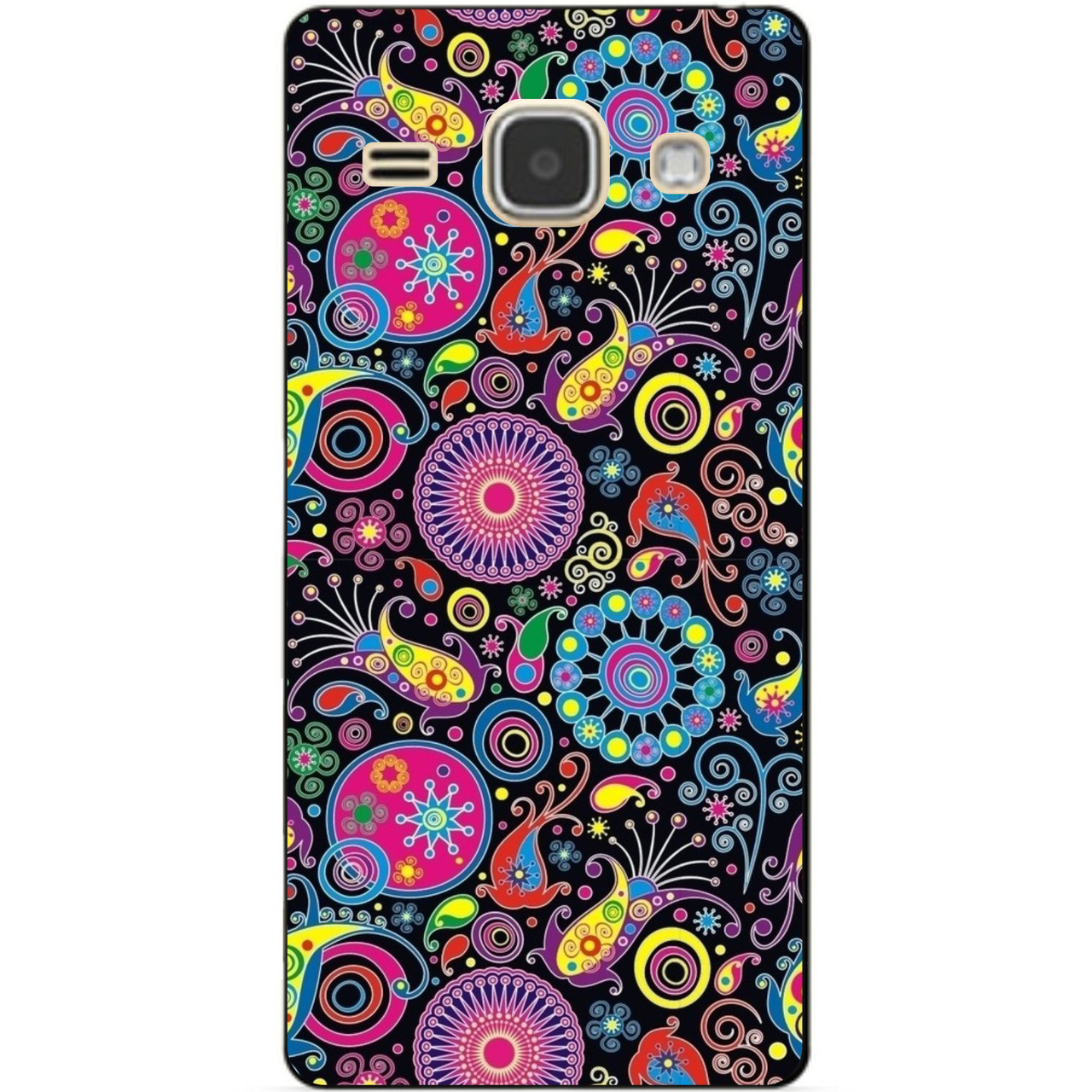 Чохол силіконовий бампер для Samsung моделі j120 Galaxy J1-2016 з малюнком Східні візерунки