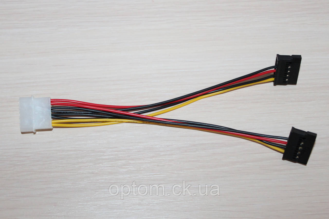 Кабель перехідник Molex-SATA харчування x 2