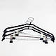 Металеві вішалки плічка для одягу костюмні з силіконовим покриттям 3 штуки, фото 4
